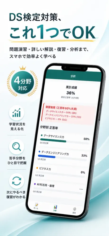 DS検定Pass 掲載画面 1