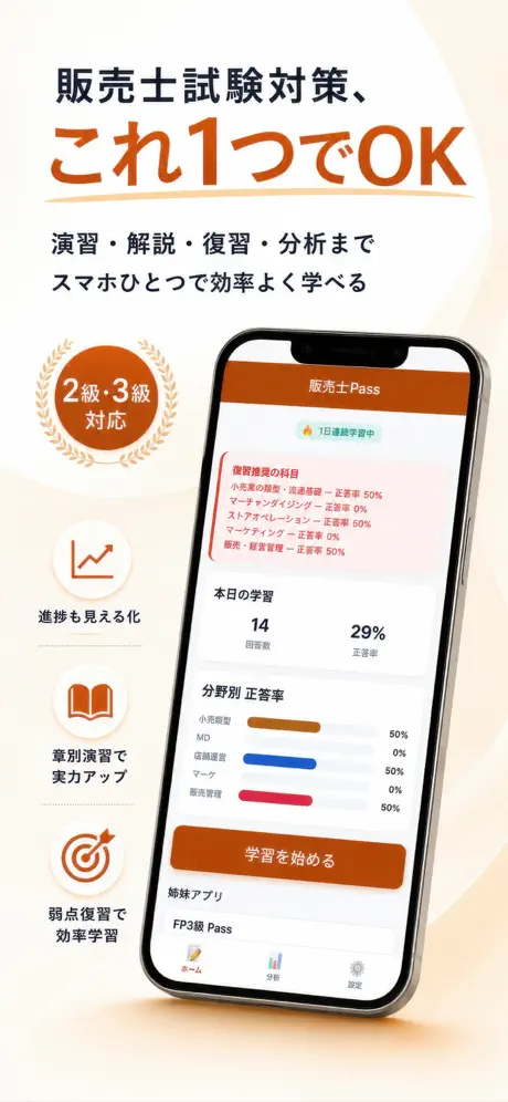 販売士Pass 掲載画面 1